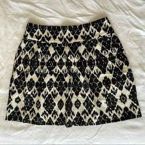 Ikat linen skirt